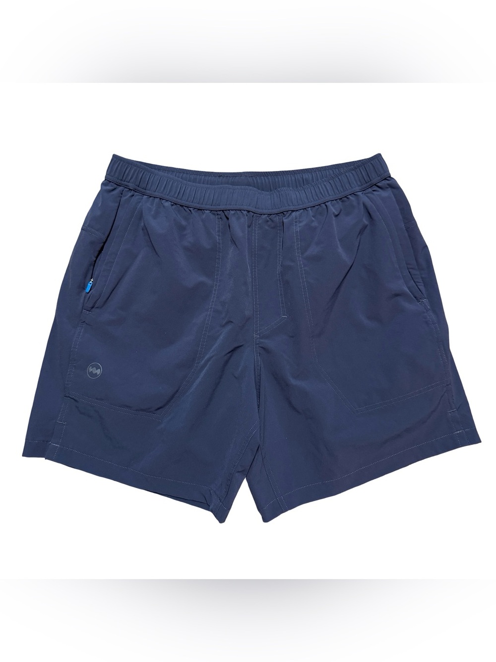 Mens Janji Micro Logo Essential Grey Running Athletic Sport Shorts Size M
